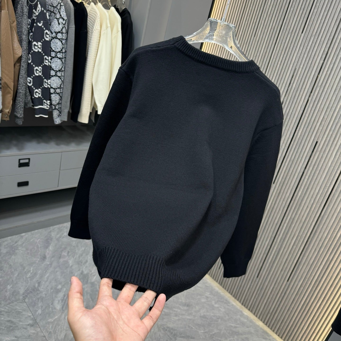 Pull Ami De Cœur en laine en noir